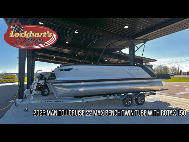 2025 Manitou Cruise 22 Max Bench Twin Tube WITH A ROTAX 150 in Powerboats & Motorboats in Norfolk County