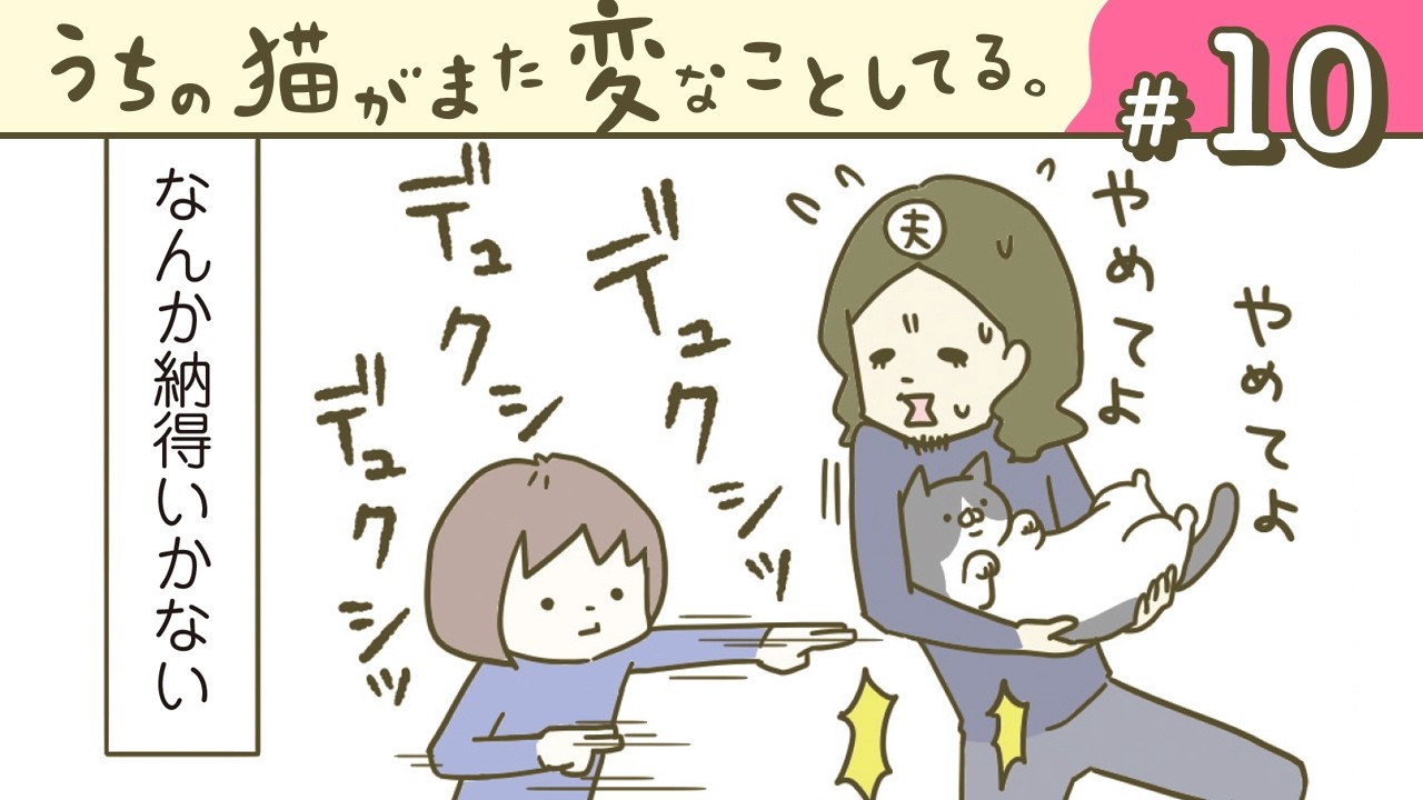 【漫画】納得いかない/はい よろこんで/他（CV:悠木碧、小市眞琴、森永千才、平川嵐）｜『うちの猫がまた変なことしてる。』（10）【マンガ動画】ボイスコミック