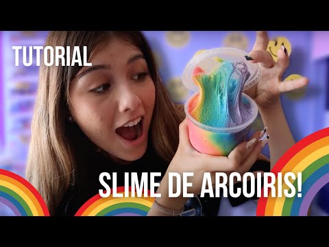 TUTORIAL SLIME DE ARCOIRIS! 😩❤️ | SLIME AFTA