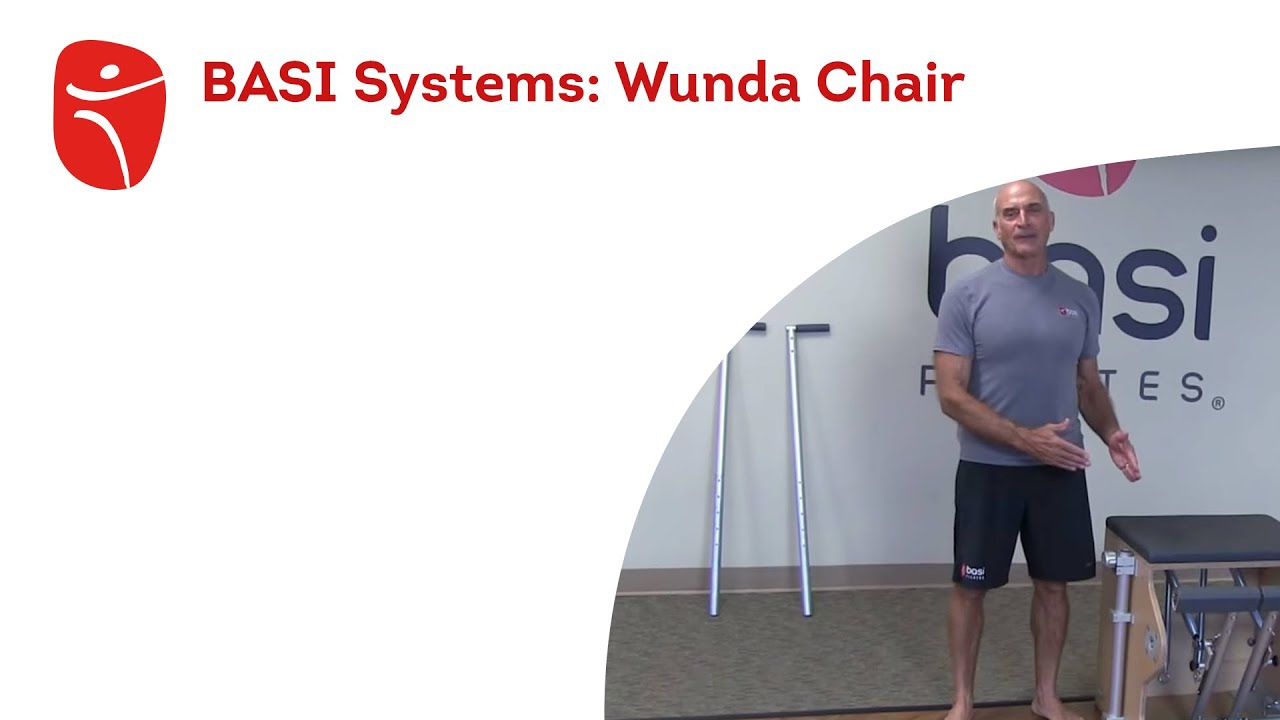 Rael Isacowitz presents the BASI Systems tutorial on the Wunda Chair apparatus. The BASI Systems Wunda Chair has an innovative pedal design that extends mobility, offers smooth transitions and adjustability of spring tension and handle height. Watch as Rael guides you through the setting options designed to accommodate any Pilates training level.