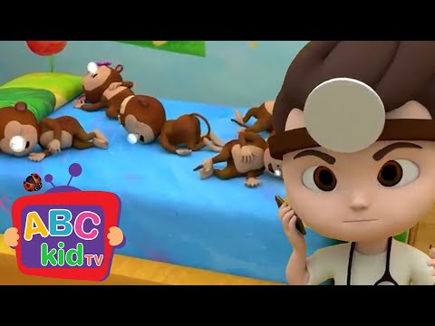 Following the Rues! Five Little Monkeys Jumping on the Bed | ABC Kid TV Nursery Rhymes & Kids Songs