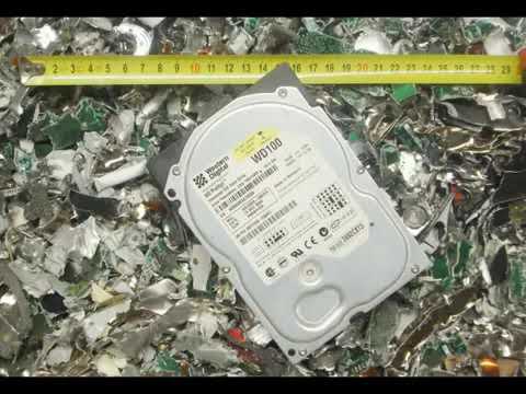 Video of the JBF 25-50HD Hard Drive Media Destroyer Shredder