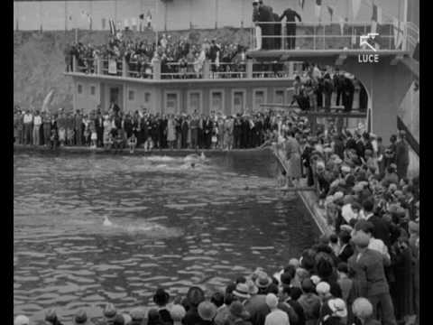 Inaugurazione della nuova piscina ad Acqui Terme (1932)