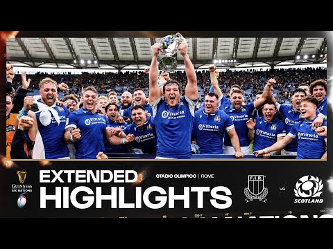 HISTORIC WIN 🇮🇹 | EXTENDED HIGHLIGHTS | ITALY V SCOTLAND | 2024 GUINNESS MEN'S SIX NATIONS RUGBY