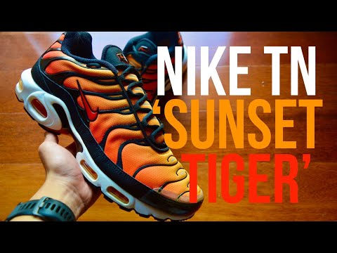 Nike Air Max Plus TN Tuned 'Sunset Tiger OG' // Orange Black White Unboxing By L1M
