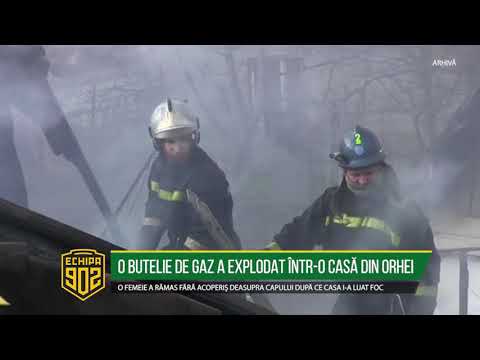 O BUTELIE DE GAZ A EXPLODAT ÎNTR O CASĂ DIN ORHEI