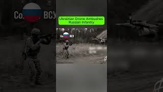 Ukrainian Drone Ambushes Russian Infantry Combat Footage.