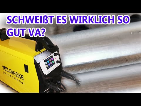 MAG Edelstahl  schweißen mit Puls +ohne Spritzer - MEW 212 SYN Puls pro von Weldinger