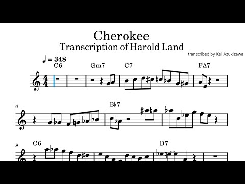 Cherokee - Harold Land’s solo from “Study in Brown”