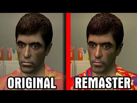 Scarface: The World is Yours - Original vs Remastered Project 1.1 (Comparison)