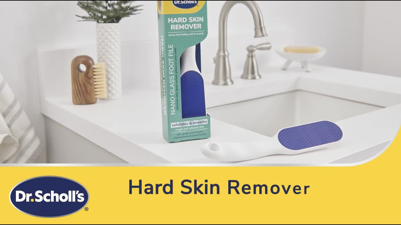Dr. Scholl's Hard And Dead Skin Remover Nano Glass Foot File And Callus  Remover, Durable Foot Scrubber, Hygienic Pedicure Tool, Long Lasting Foot