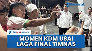 Momen Dedi Mulyadi Usai Laga Final Indonesia vs Bulgaria, Hampiri Penonton di Selasar SUGBK