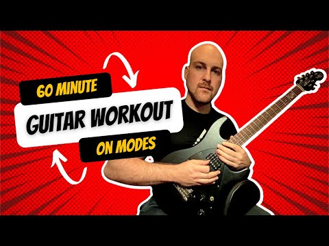 60 Minute Guitar Workout - Modes (Full Practice Session With On-Screen Tabs)