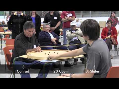 Crokinole - Conrad v Slater - 2012 World Championships