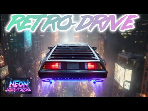 🌃  RETRO DRIVE DeLorean Takes Flight | Synthwave Paradise 2-Hour Chill Mix for Late Night Driving
