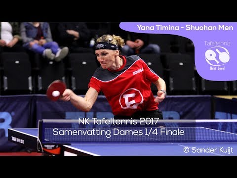 Yana Timina - Shuohan Men | NK Tafeltennis 2017 Dames 1/4 Finale