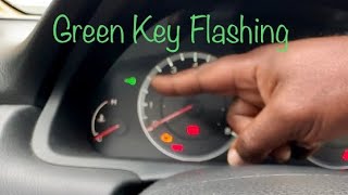 Green Key Flash on Dash “Honda”