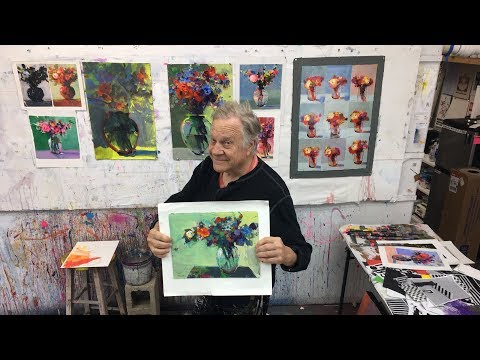 BobBlast 231 - "Die Illusion von Blumenstängeln in einer Glasvase malen."