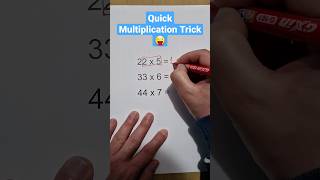 How to Make Multiplication Easy and Fun 😉 #math #multiplication #mathtrick