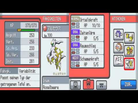 Let´s Play Pokemon Herzgold & Seelensilber German Part 72 Celebi-, Pichu- und Arceus Event (Ende)