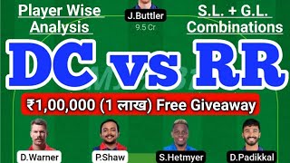 DC vs RR Fantasy Team Prediction | DC vs RR IPL T20 22 Apr | DC vs RR Today Match Prediction