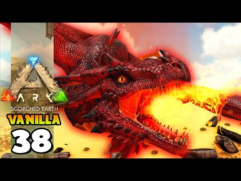 ENFRENTANDO UM WYVERN ALPHA NA RAVINA!!! ARK: SCORCHED EARTH (VANILLA) 38