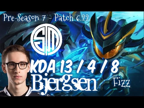 TSM Bjergsen FIZZ vs QUINN Mid - Patch 6.22 NA Flex Rank