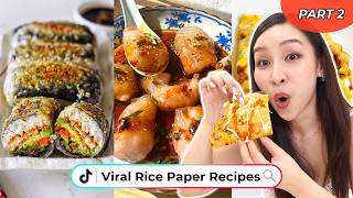 Trying Viral Rice Paper Recipes *part 2*