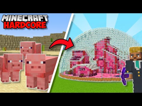 Farzy - I Built A PIG CITY in Minecraft 1.19 Hardcore (#72)