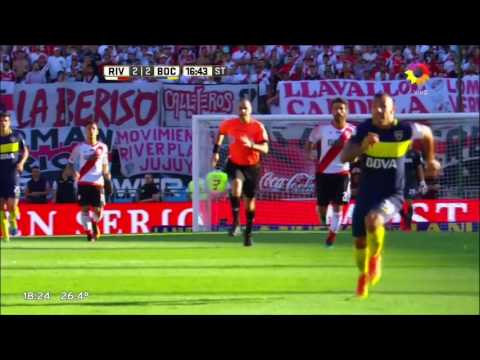 Gol de Tevez (2-2) / River 2-4 Boca Juniors - Fecha 13 Torneo Argentino 2016/17