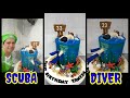 How To Make SCUBA DIVER BIRTHDAY CAKE