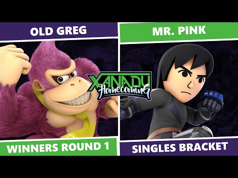 Xanadu Homecoming: Winners Round 1 - Old Greg (DK, C. Falcon) Vs Mr. Pink (Mii Brawler) SSBU Singles