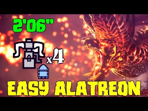 How to Kill Alatreon with 4 Heavy Bowgun in 2:06 | MHW Iceborne PC