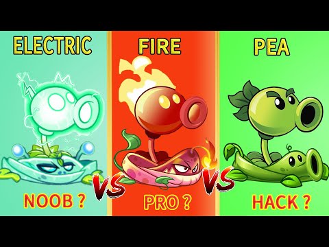 PvZ 2 Gameplay - Team PEA Vs Team ELECTRIC Vs Team FIRE - Which Team Will Win ? - Plant vs Plant