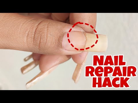 How to fix a broken nails at home | Nail repair hack without a tea bag | nail care || Nail Delights💅