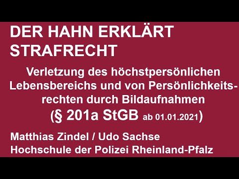 Der Hahn erklärt Strafrecht - § 201a StGB -