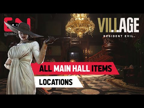 Resident Evil Village Main Hall Items All Locations - Upper & Lower Floor