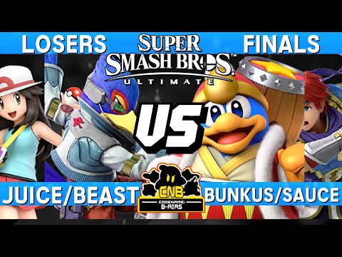 Smash Ultimate Losers Finals - Juice/Beast (Falco / PT) vs Bunkus/SAUCE (DDD / Roy) - CNB 191