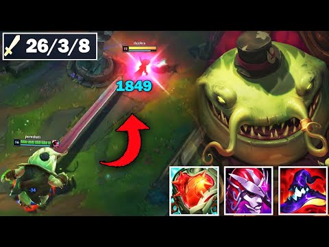 THIS AP TAHM KENCH BUILD HAS A 70% WINRATE (300% SIZE, 1000 AP, 2000 RANGE POKE) - Challenger Climb