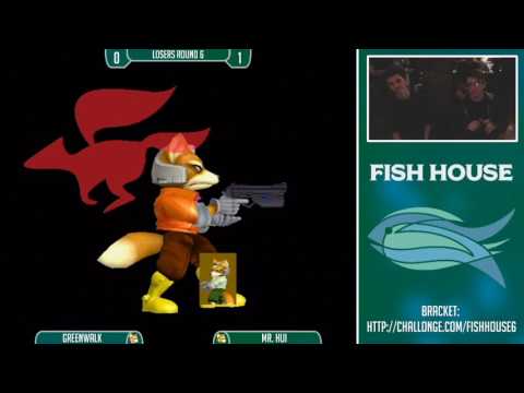 Fish House 6 SSBM - Greenwalk (Fox) Vs. Mr. Hui (Fox) Losers Round 6