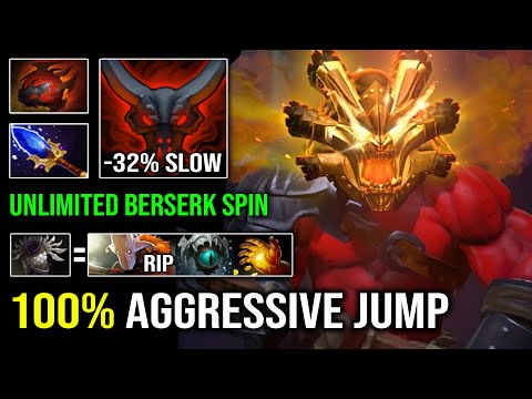 How to 100% Delete Juggernaut From Offlane with 1v5 Aggressive Jump Unlimited Berserk Spin Dota 2