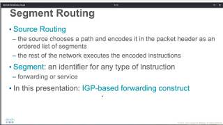 Introduction to Segment Routing and its concepts