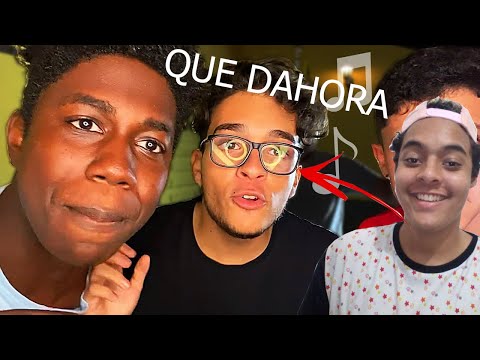 Cesinha reacting to YouTubers rapping on a random beat KKKKKKKKK