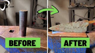 Forging To Shape A Chef Knife Pt 1