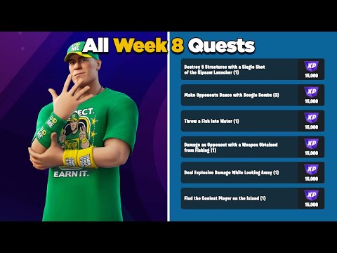 Fortnite All Week 8 Season Quests Guide - Chapter 3 Season 3