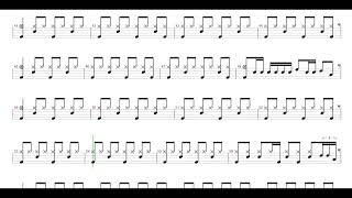 Primal Fear-Running In The Dust | Drum Score, Drum Sheet Music, 드럼악보