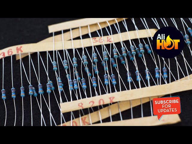 Vídeo relacionado con ALLECIN 50 Valores 1/4W Kit de Resistencias de Película Metálica 0 Ohmio a 10 M Ohmio 1/4 W 1% Tolerancia Resistencia Electronica 1/4Vatio Metal Film Resistor