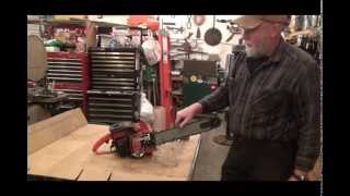 Make your own chainsaw chain from bulk chain. Break and spin!