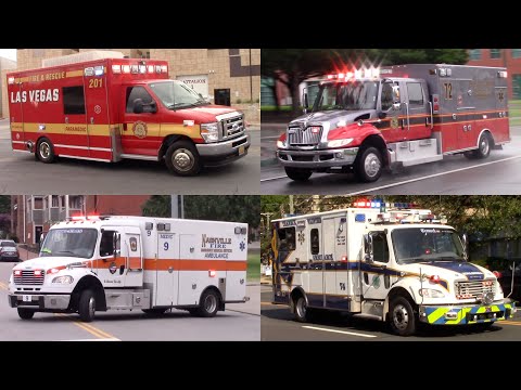 Ambulances Responding Compilation - Best Of 2024