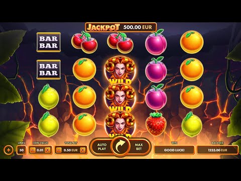 Volcano Fruits интересный слот- выдал почти с нуля